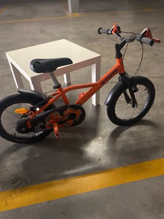 Bicicleta infantil naranja
