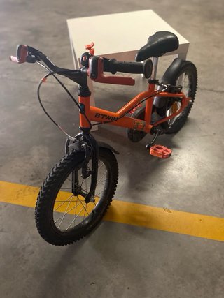 Bicicleta infantil naranja