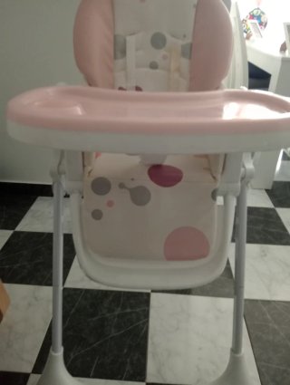 Trona para bebé, ajustable en altura