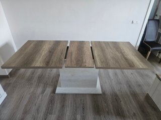 Mesa extensible roble antiguo verona como nueva