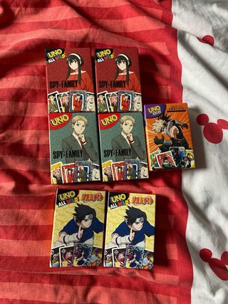 UNO All Wild: Spy Family, Naruto, MHA