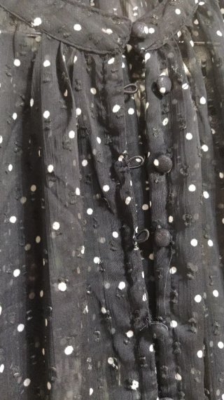 Blusa Lefties lunares negra Talla M