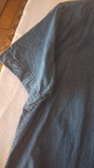 Camisa Zara Slim Fit Azul Talla M