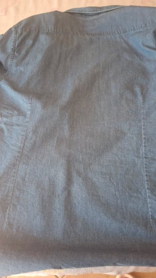 Camisa Zara Slim Fit Azul Talla M