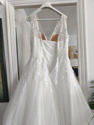Vestido de Novia Talla 46 Encaje