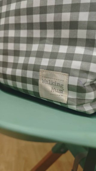 Mochila Walking Mum cuadros verde