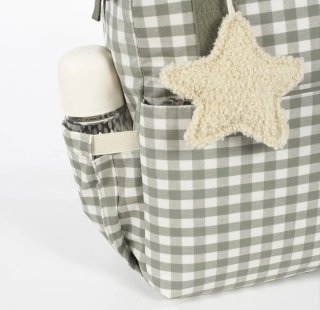 Mochila Walking Mum cuadros verde