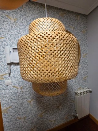Lámpara Sinnerlig IKEA Bambú