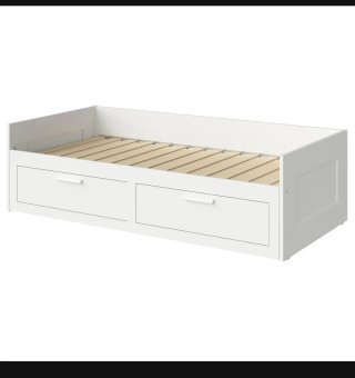 Diván Extensible Ikea Brimnes con Cajones - Blanco