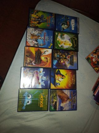 Lote 10 DVD Disney Clásicos (Español)