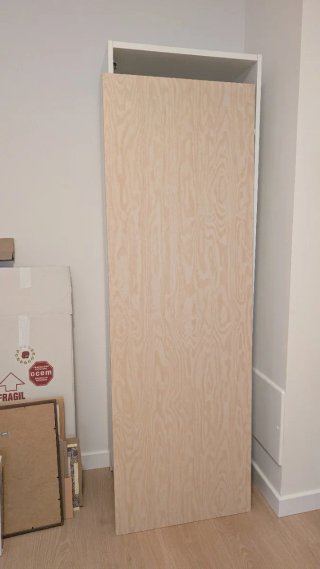 Armario IKEA Platsa 60x40x180 Blanco, puerta Pino