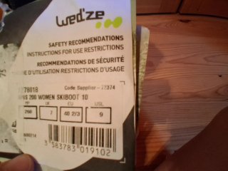 Botas de esquí Wedze sin estrenar T40