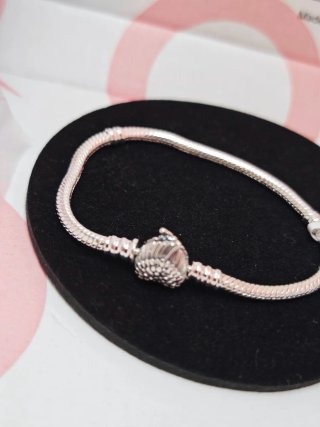 Pulsera 17 Pandora Corazón Alas Plata