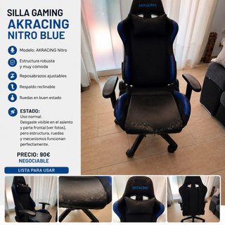 Silla Gaming AKRacing Nitro Blue
