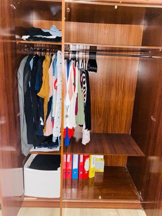 Armario vintage madera con espejo