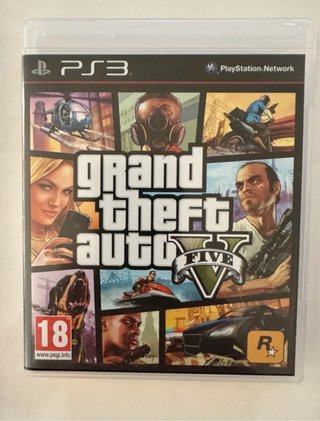 Consola PS3 Negra + 5 Juegos + 2 Mandos