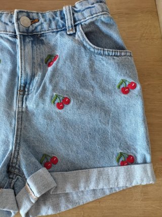 Vaquero corto niña - talla 11 , 12