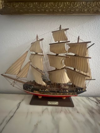 Maqueta Barco Bergantín Siglo XVIII