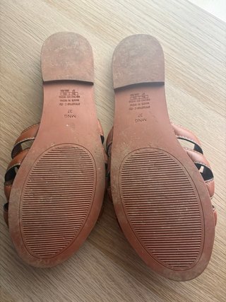 Sandalias Mango Marrones Trenzadas