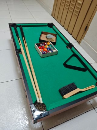 Mini mesa de billar 75*40cm con accesorios