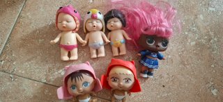 Lote de 7 figuras infantiles y pony