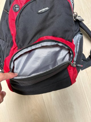 Zaino Samsonite portatile 17,3" Rosso/Nero