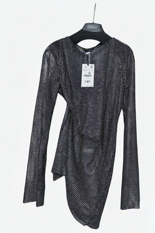 Vestido ZARA negro strass
