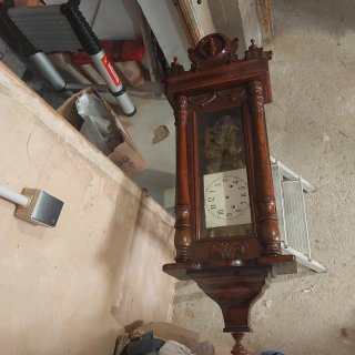 2 Relojes de pared antiguos de péndulo