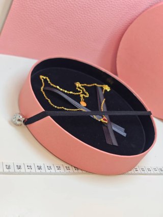 Collar TOUS Corazón Rojo Acero Dorado