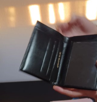 Cartera de piel mujer negra, nueva sin estrenar