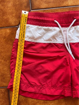 Costume boxer rosso Benetton bambino 6-7 anni