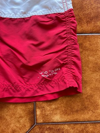 Costume boxer rosso Benetton bambino 6-7 anni