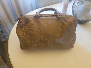 Bolso piel marrón Purificación García