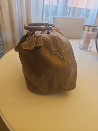 Bolso piel marrón Purificación García