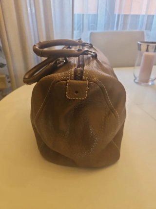 Bolso piel marrón Purificación García