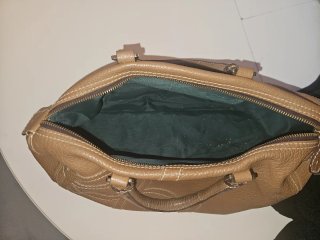 Bolso piel marrón Purificación García