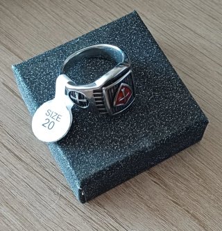 Anillo Caballero Templario Cruz Roja