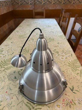 Lámpara de techo industrial metálica