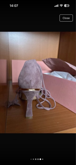 Sandalias suede atadas Alma en Pena Talla 39