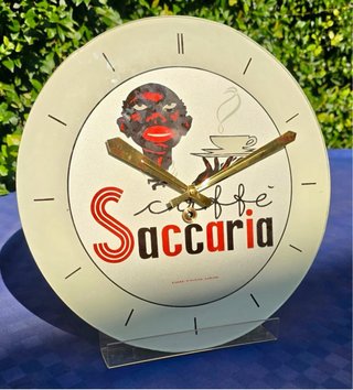 Orologio da Parete Pubblicitario Caffè Saccaria