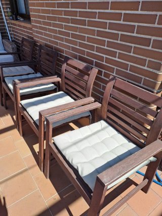 Sillas de exterior Applaro de madera