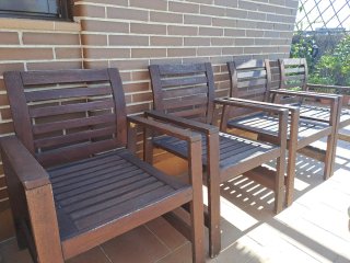 Sillas de exterior Applaro de madera