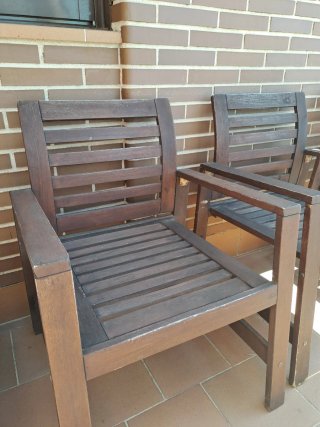 Sillas de exterior Applaro de madera