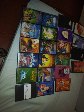 Lote 22 DVDs Disney Clásicos y Modernos