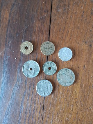Lote de monedas españolas antiguas