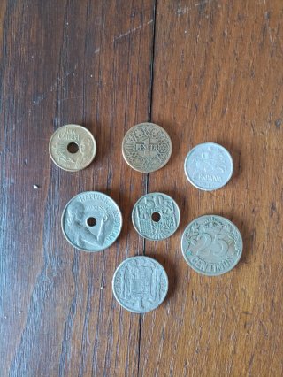 Lote de monedas españolas antiguas