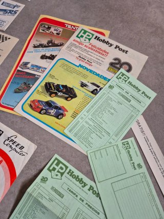 Lote Folletos Scalextric Manuales y Precios