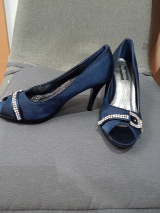 Zapatos de tacón azul Talla 36