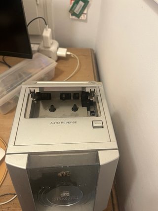 Reproductor CD/Cassette JVC Plata