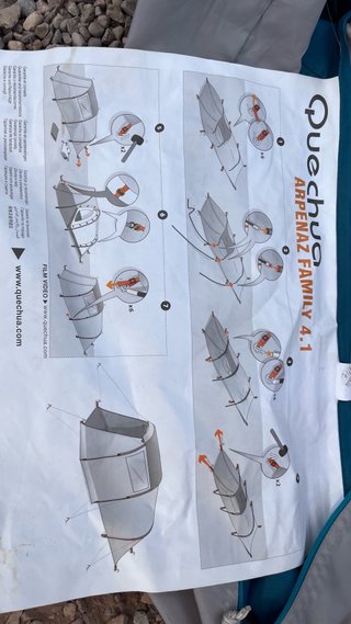 Tienda de campaña 4 personas Quechua